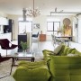 Togo Sofa as Your Choice to Have a Comfort Life: Gorgeous Artistic Green Togo Sofa Brown Chairs Design Ideas