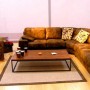 Affordable Modern Furniture to Your Baby: Luxurious Brown Color Sofa And Arm Chairs Affordable Modern Furniture
