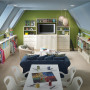 Kids Playroom Ideas Use Various Concepts: Luxury Blue Green Kids Playroom Ideas Complete Furniture