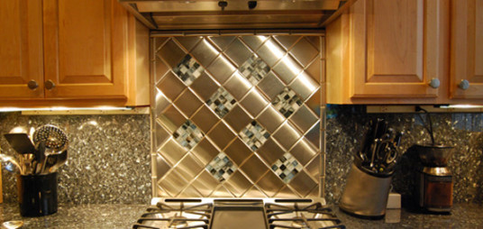 Luxury Modern Style Metal Kitchen Backsplash Designs Ideas