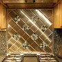 Kitchen Backsplash Designs, Choice, and Creativity: Luxury Modern Style Metal Kitchen Backsplash Designs Ideas