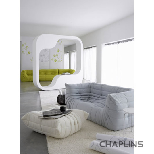Marvelous Bright White Gray Color Modern Style Togo Sofa Design
