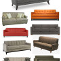 Affordable Modern Furniture to Your Baby: Marvelous Modern Colorful Affordable Modern Furniture Sectional Sofa