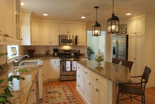 Marvelous Modern Style Granite Countertops Kitchen Cabinets Pictures