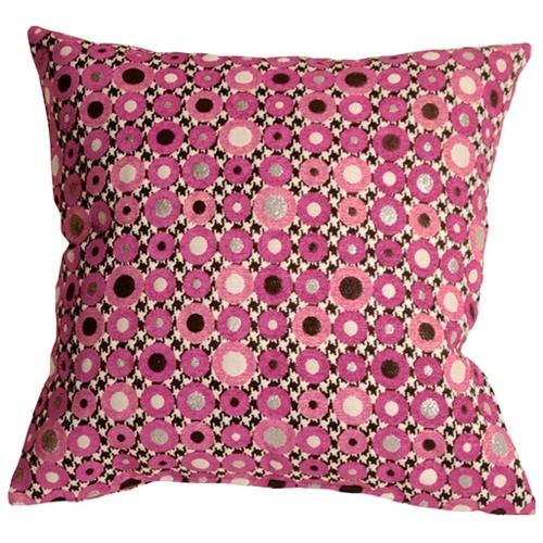 Marvelous Pink Sofa Pillows Circle Artistic DEcoration Design