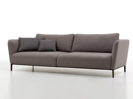 Minimalist Gray Cushion Modern Style Rolf Benz Sofa Design