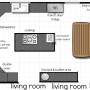Kitchen Floor Plans and the Cooking Experience: Open Kitchen Living Space Modern Kitchen Floor Plans