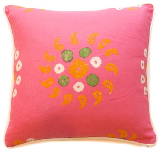 Stunning Pink Sofa Pillows Floral Arts Design Ideas