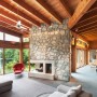 Muskoka Cottage Design by Christopher Simmonds Architect: Muskoka Cottage Design Living Area