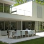 Villa in Bilthoven Design by Clijsters Architectuur Studio: Villa In Bilthoven Exterior Dining