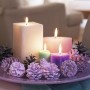 Christmas Candle Decoration Ideas: Christmas Candle Decoration Purple