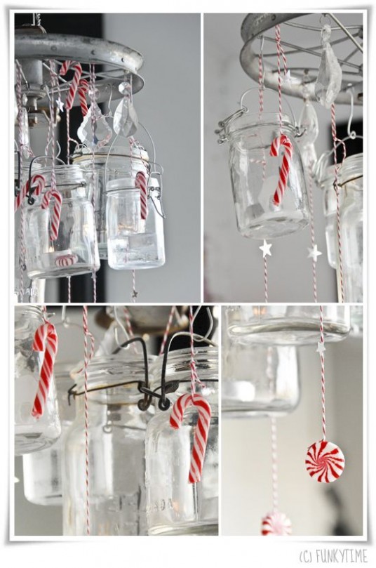 Christmas DIY Candy Cane Glass