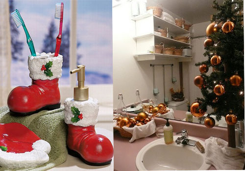 christmas decorating ideas for bathrooms pictures