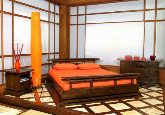 Orange color for home interior design