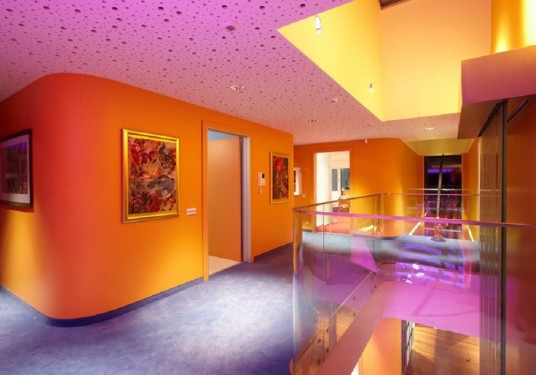 home interior design with led light
