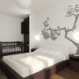 Contemporary Apartment Design with Wonderful Interior: Black White Bedroom Interior Design