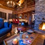 Modern Ski Chalet in Big Sky of Montana with Wooden Design: Modern Ski Chalet Living Room
