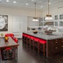 76 Crosby Street Residence Style with Red Features: 76 Crosby Street Rd Kitchen Seat