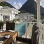 Beach House Design in Pitons of St. Lucia By Lane Pattigrew: Dining Room Beach House Design Classic French Colonial Style Exterior