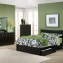 Wonderful Modern Asian Bedroom Design Ideas: Green And Pattern Color Asian Bedroom Design
