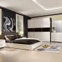 Wonderful Modern Asian Bedroom Design Ideas: Modern Black And White Bedroom Design