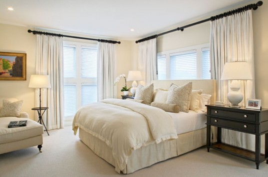 Natural White Colour Bedroom Design