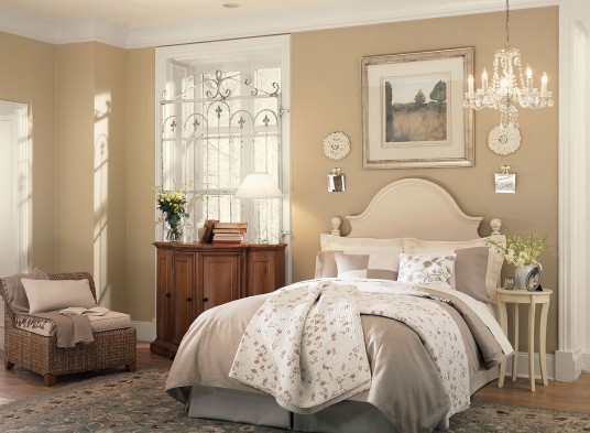 Sunny Bedroom in Neutral Paint Colors