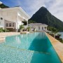 Beach House Design in Pitons of St. Lucia By Lane Pattigrew: Swimming Pool Area Beach House Design Classic French Colonial Style