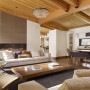 Wood Interior inside Wonderful House Design in Hilly Landscape By AB Design Studio: Warm Wood Interior Design