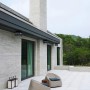 Asian Private Home Design with Relaxing Color Concept: Exterior Patio Design In Asia Private House