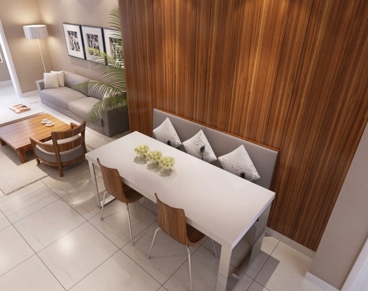Modern Apartment Design Banquette Space Interior Design