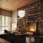 Creative Bookcase Ideas Presenting Answer for Small Rooms: Small Library Design In Wooden House