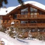 French Alps Luxury Chalets for Complete Retreat: Wooden Classic French House Facade