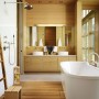 Loving Bathroom For Couples On Honeymoon: Wooden Love Bathroom
