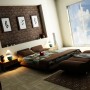 Simple and Minimalist Apartment Decorating Ideas: Amazing Modern Oriental Apartment Bedroom Design