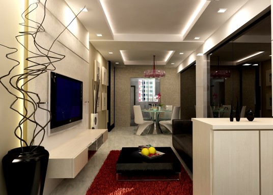 Apartment With Modern Concept Living Room