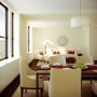 Simple and Minimalist Apartment Decorating Ideas: Classic Apartment Dining Room With Modern Furnitures