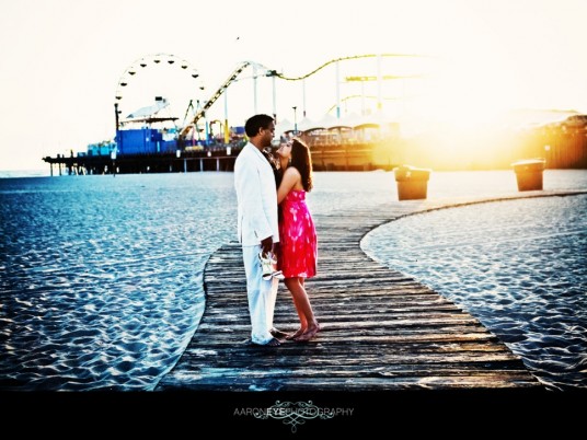 Santa Monica Pier Wedding Photography