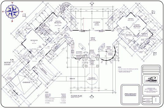 Modern Big House Floor Plan