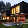 Steps on Having Modern House Architecture: Modern House Architecture With Beautiful Yellow Interior And Exterior Lighting
