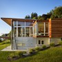 Having a Modern Big House Architecture: Modern Wood Big House Architecture In Side Of The Lake
