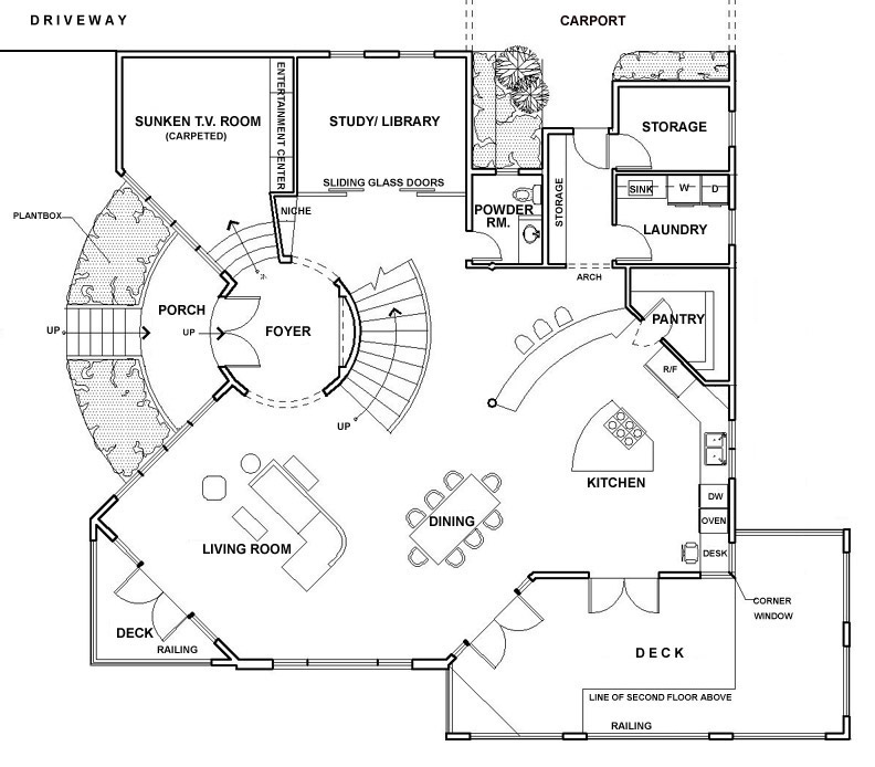 modern house floor plans - Viahouse.Com