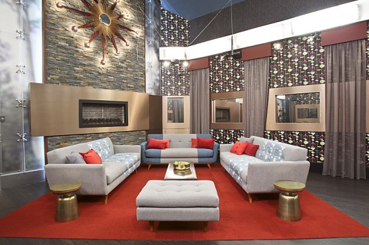 striking big house living room design