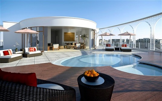 Penthouse at One Zero Ocean in Santa Monica with Pool