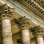 The Great Historical Greek Architecture; Corinthian Columns: Corinthian Columns Photography Image